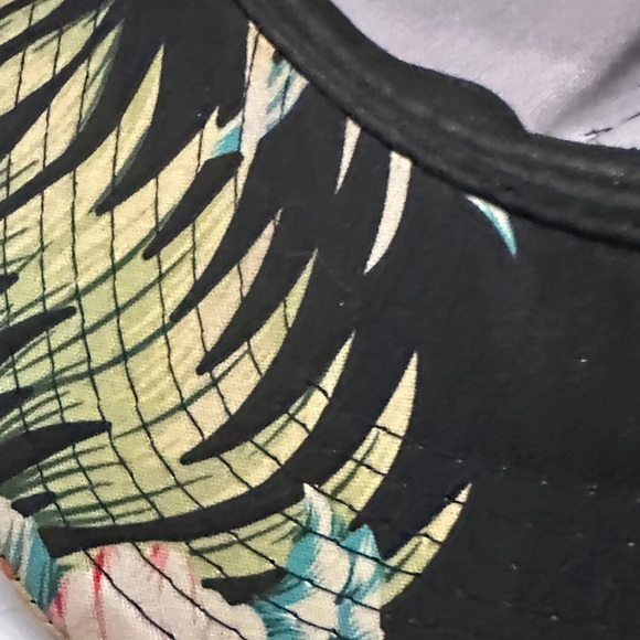 Floral Black Women's Hat - Picture 5 of 9